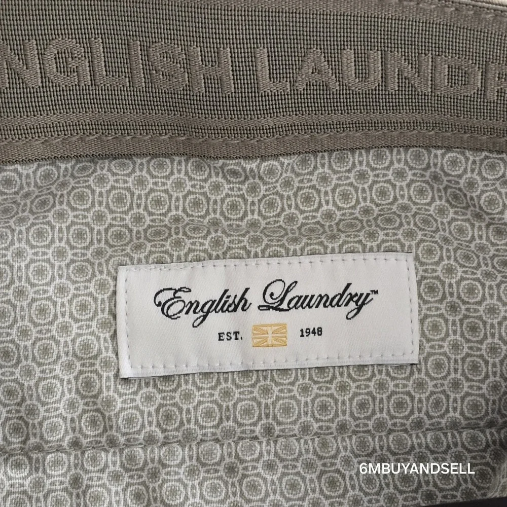 English Laundry Mens Khaki‎ Chino Pants 36x32 Tan Stretch Flat Front 1366228